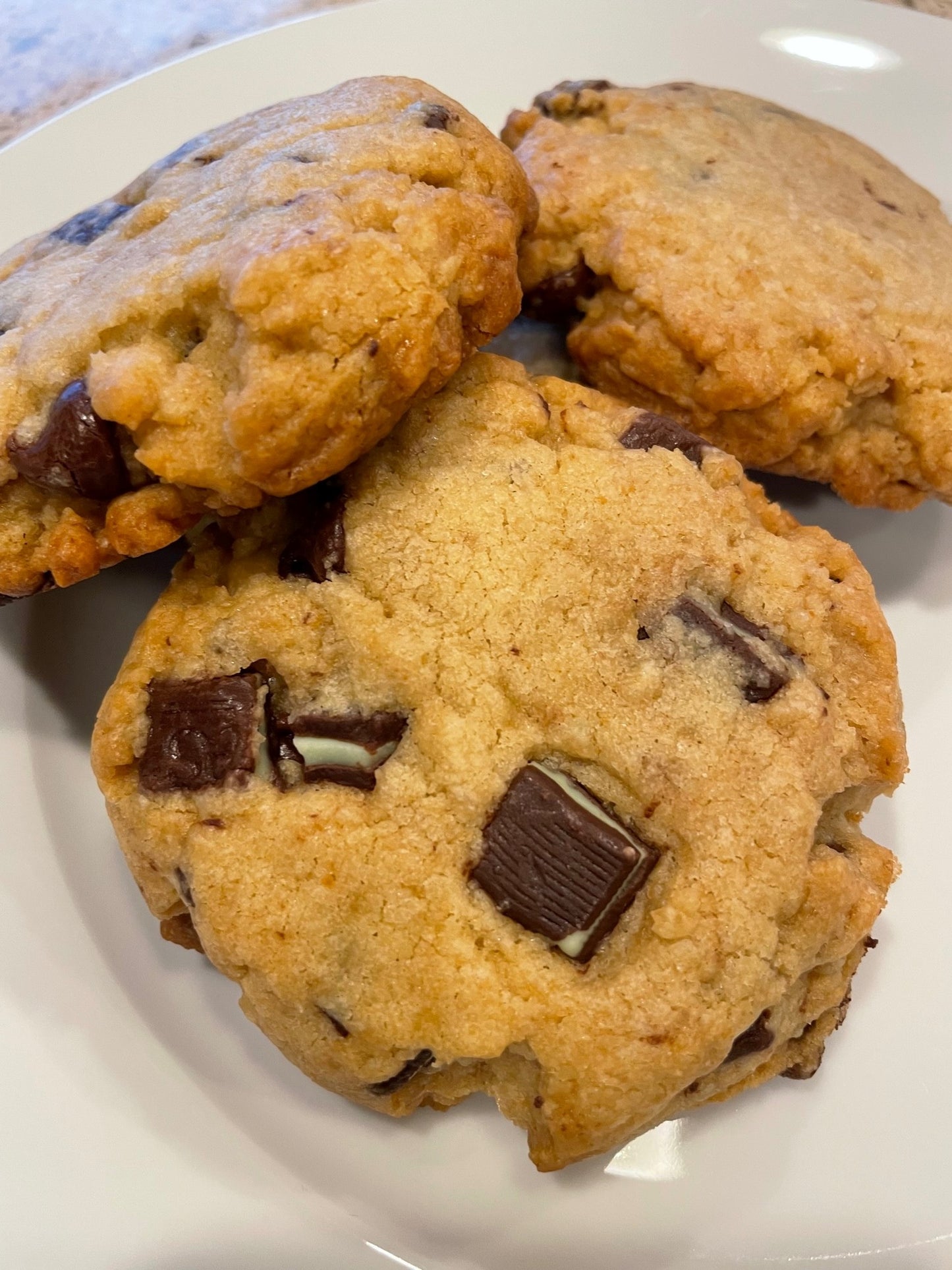 Mint Chocolate Chip Cookies