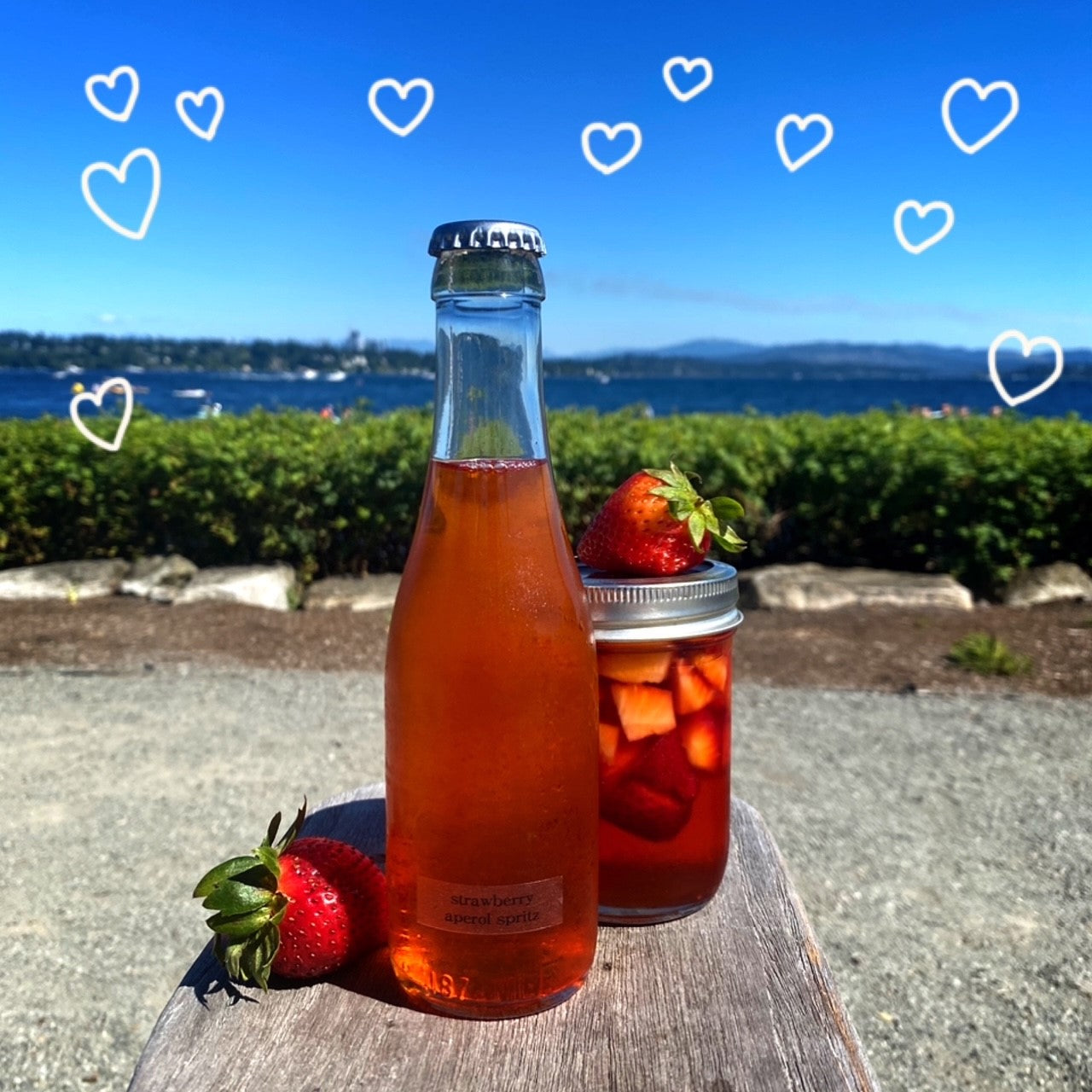 Strawberry-Infused Aperol Spritz