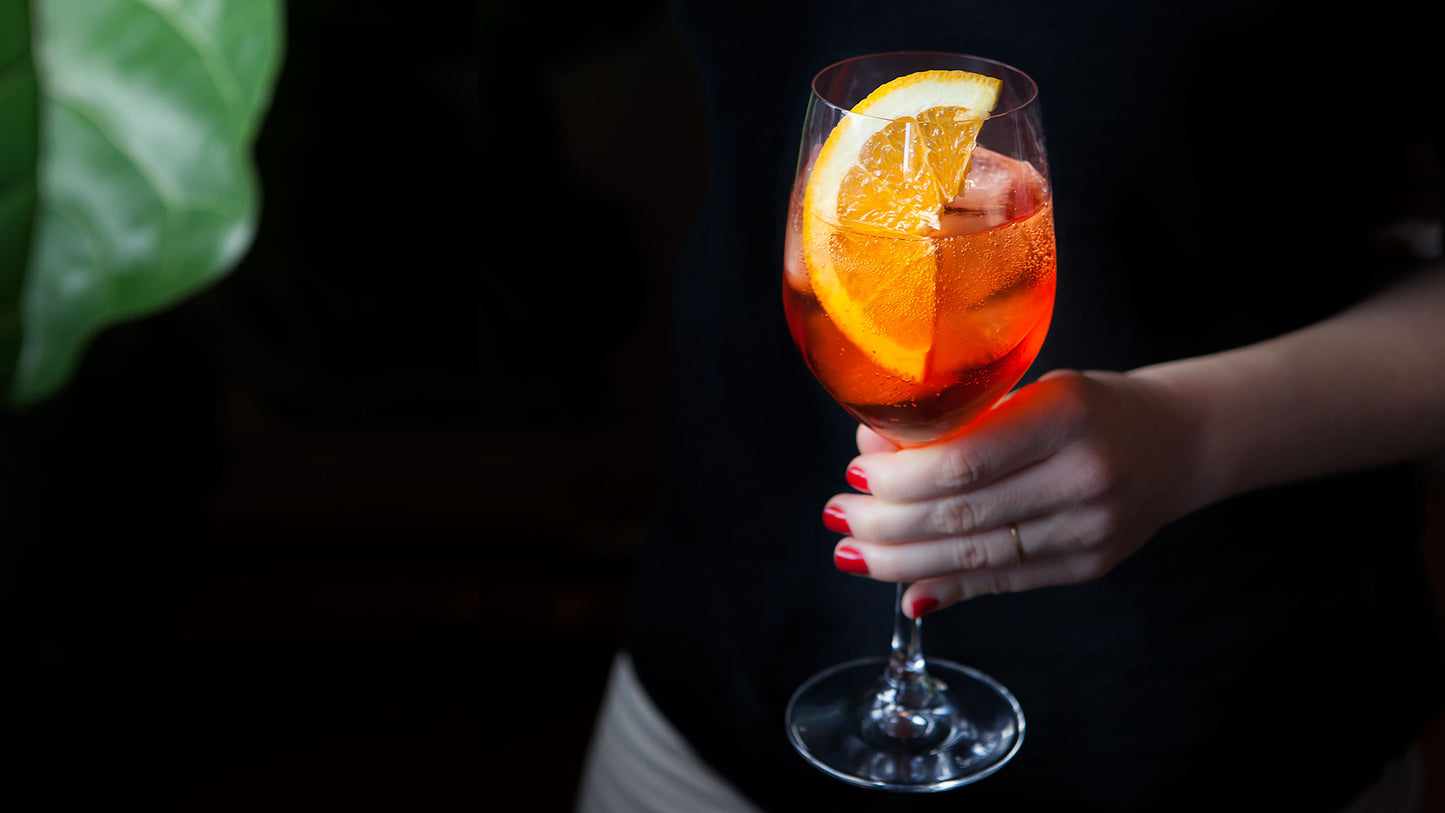 Strawberry-Infused Aperol Spritz